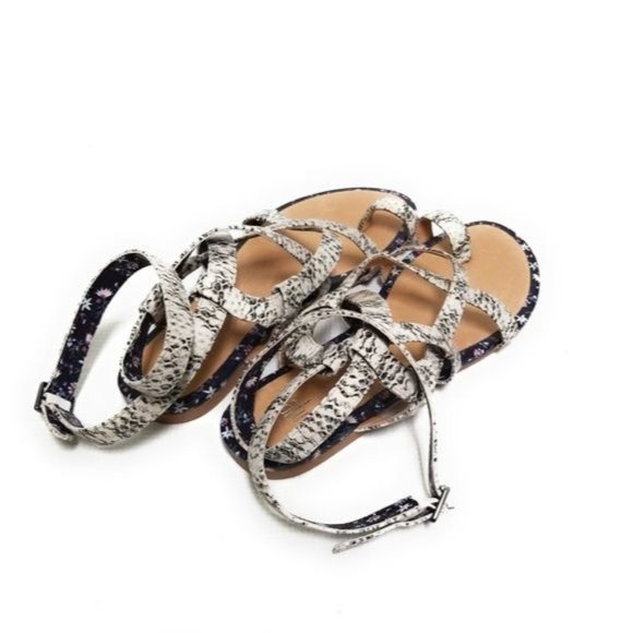 Cabi New Athena Strappy Gladiator Sandals Python Snakeskin Print #6002 Size 7 - Picture 7 of 9